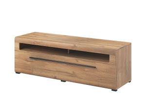 Szafka RTV 140x52x50 cm TULSA dąb naturalny Konsimo