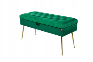 140 cm Kufer Pufa Tapicerowana Kolory EMRA WOOD