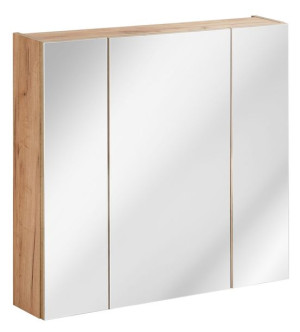 CAPRI 843 Szafka łazienkowa z lustrem 3D - 80cm