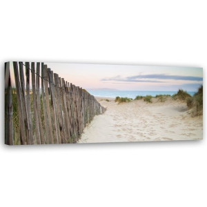 OBRAZ PANORAMICZNY Plaża zachód słońca 120x40