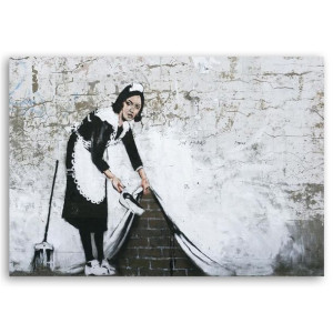 OBRAZ Banksy Pokojówka Street Art 120x80