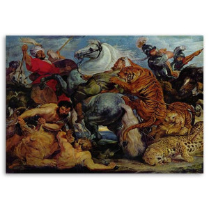 OBRAZ Polowanie na tygrysa P. P. Rubens 40x60