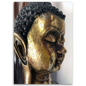 OBRAZ NA PŁÓTNIE Złoty Buddha Zen Spa 70x100