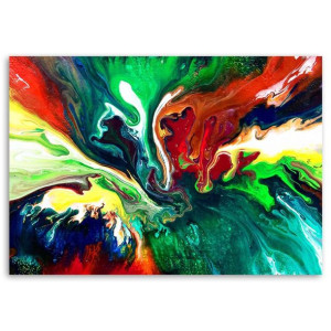 OBRAZ NA PŁÓTNIE Kolorowa Abstrakcja 120x80