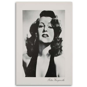 OBRAZ NA PŁÓTNIE Rita Hayworth szary 40x60