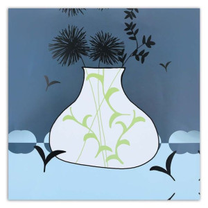 OBRAZ NOWOCZESNY Kwiaty Martwa Natura 40x40