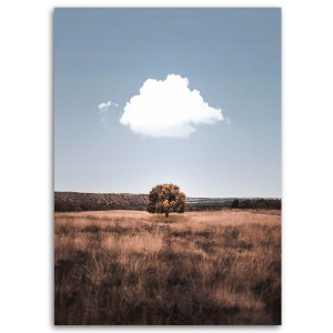 OBRAZ NA PŁÓTNIE Drzewo Pole Krajobraz 40x60