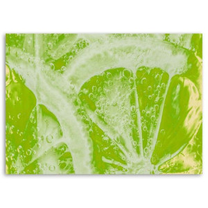 OBRAZ DO KUCHNI Bar Limonka Owoc Zielony 60x40