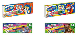 Pastele olejne, 24 kolory BAMBINO