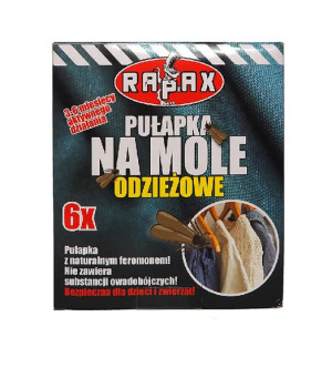 Ekologiczna pułapka na mole odzieżowe 6 szt ,Rapax