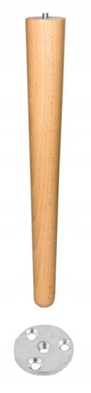 NOGI NÓŻKI DREWNIANE BUK WYS 35 CM + kółko montaż