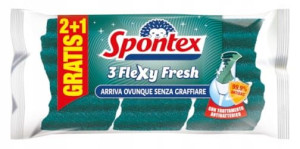 Spontex Flexy Fresh Zmywak Gąbka do naczyń 3szt