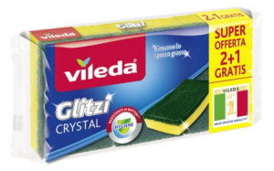 VILEDA Glitzi Crystal Zmywak do naczyń gąbka 3szt