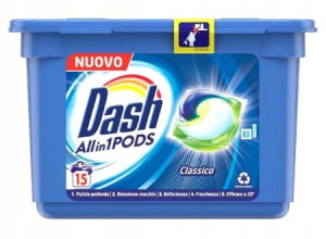 Dash all in1 Kapsułki do prania Classico 15szt