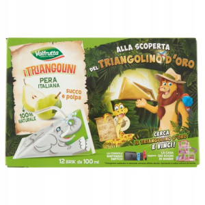 Valfrutta Sok Gruszkowy dla dzieci 12 x 100ml