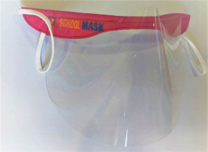 Schoolmask Mini przyłbica dla dzieci różowa 1 szt