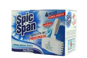 Spic & Span kostka do WC morski powiew 4sztuki