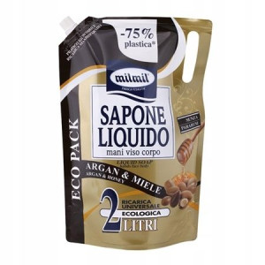 Milmil argan i miód mydło w płynie zapas 2L