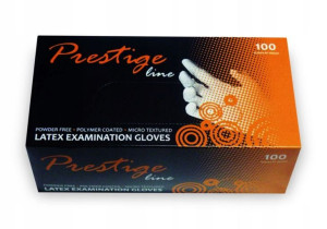 Prestige Latex medyczne rękawiczki jednorazowe 20
