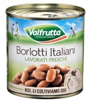 VALFRUTTA Borlotti Italiani ciemna fasola 400 g