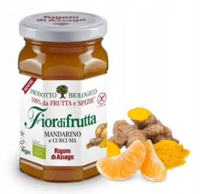 FIORDIFRUTTA BIO Dżem mandarynki i kurkuma 260g