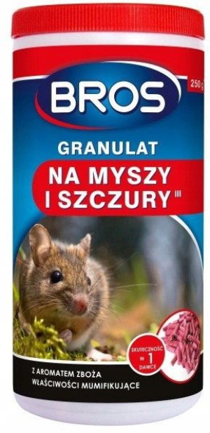 Bros Granulat trutka na myszy i szczury 200 g