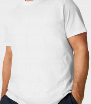 T-shirt biały koszulka Z krótkim rękawem r.2XL