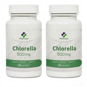 Chlorella Detoks algi detox oczyszczenie 500mg ekstrakt ZESTAW 120 kapsułek