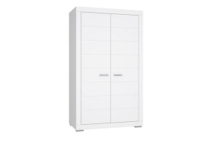 Szafa dwudrzwiowa 116x198,5x59,3 cm SNOW biały Konsimo