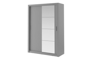 Szafa dwudrzwiowa 150x215x60 cm APERA szary Konsimo