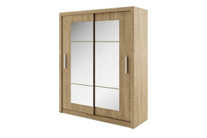 Szafa dwudrzwiowa 180x215x60 cm TIVO dąb naturalny Konsimo