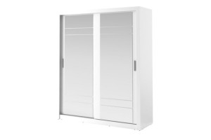 Szafa dwudrzwiowa 203x215x60 cm APERA biały Konsimo