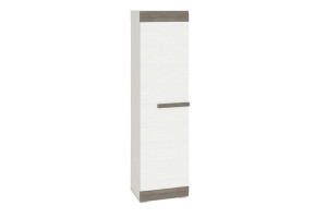 Szafa jednodrzwiowa 55x202x42 cm SARPA biały/brązowy Konsimo