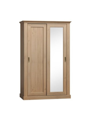 Szafa przesuwna 146x220x68 cm VETIS dąb naturalny Konsimo