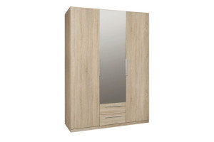 Szafa trzydrzwiowa 150,6X212,9X58,9 cm CADIXO dąb sonoma Konsimo