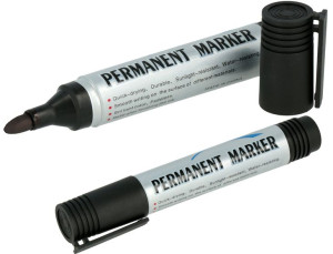 Marker Mazak PERMANENTNY CZARNY Okrągła końcówkav1