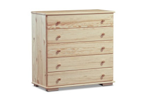 Komoda z szufladami LISSO sosna naturalna Konsimo