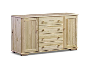 Komoda z szufladami LISSO sosna naturalna Konsimo