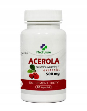 ACEROLA ekstrakt 500mg NATURALNA 100% WITAMINA C
