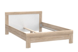 Łóżko rama 146,8x80x205,7 cm JULIETTA dąb sonoma/biały Konsimo