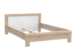 Łóżko rama 166,8x80x205,7 cm JULIETTA dąb sonoma/biały Konsimo