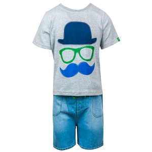 komplet spodenki t-shirt bawełna 5-6 l / 116