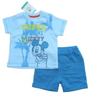 komplet MYSZKA MICKEY MIKI bluzka spodenki 74