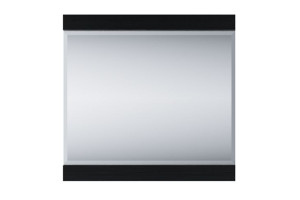 Lustro 63,5x61,5x3 cm LANDU czarny Konsimo