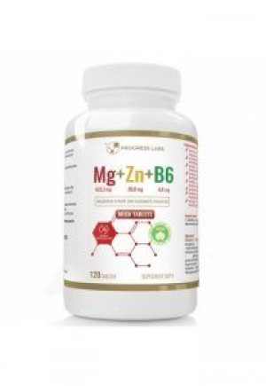 Progress Labs ZMA Magnez+Cynk+B6 tabletki 120 szt