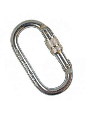 Karabinek stalowy oval steel RGK1 Screw Lock Ridge Gear