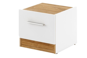Szafka nocna 40x35x40 cm CALIBO biały/dąb stirling Konsimo