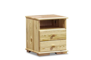 Szafka nocna 41x54x40 cm LISSO sosna naturalna Konsimo