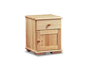 Szafka nocna 41x54x40 cm LISSO sosna naturalna Konsimo