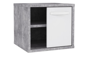 Szafka nocna 44,8x41,5x41,5 cm CANMORE szary/biały Konsimo